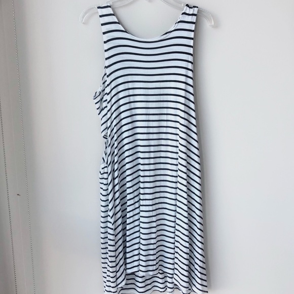 Nordstrom Socialite White Striped Swing Dress - Picture 4 of 6